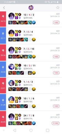 어제오늘 하루종일 랭겜 돌린 결과