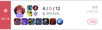 페이커 : 아 팀운 X같네