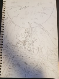 랩퍼 한요한 원기옥 직접 그려봤어요