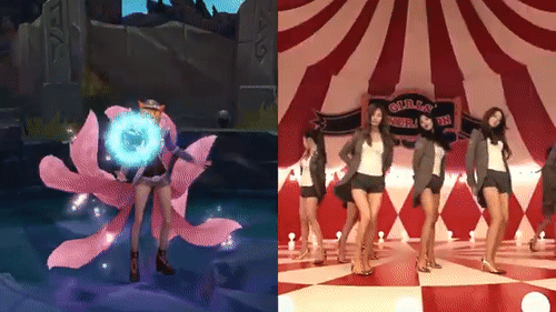 팝스타 아리 소녀시대-소원을 말해봐.gif