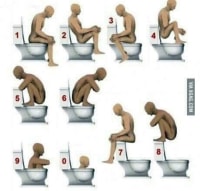 옵붕이들이 똥싸는 자세를 고르세요