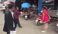 중국 길거리싸움 수준 ㅎㄷㄷ