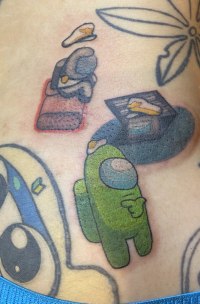 A Person Who Got an Among Us Tattoo