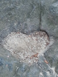 Heart-shaped stone