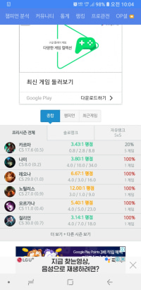 혹시 여기 뜨는 솔랭 전적 다음 시즌 시작 때 안 지워지고 옮겨지나