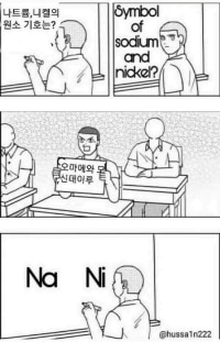 what's the element symbol for sodium nickel?