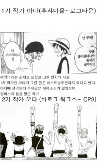 원피스 작가 교체 순서