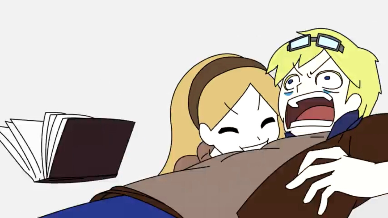 남자가 물었을 때