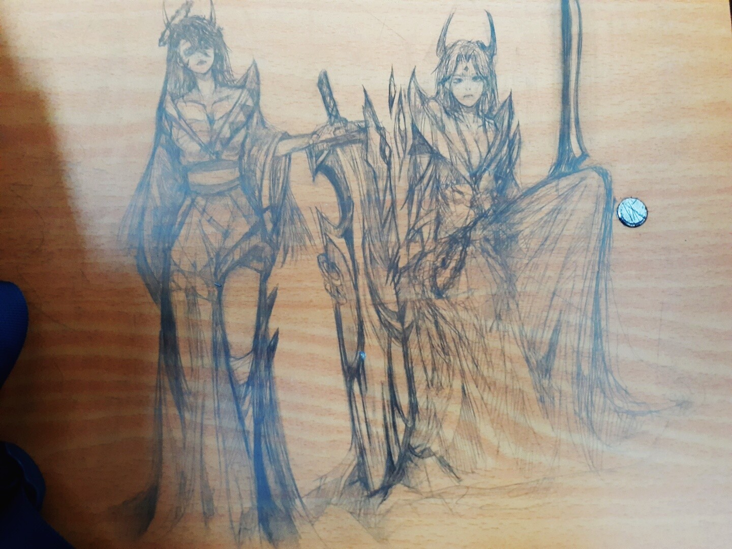 학교 책상ㅎㄷㄷ