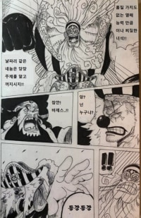 원피스 검은수염 해적단 vs 광.D.버기.manhwa
