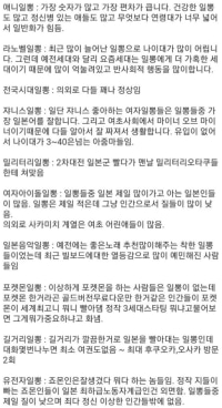 일뽕생활 15년차의 일뽕 종류 정리