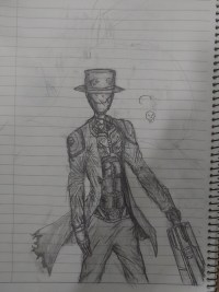 학원에서 그린 로봇 다시 그린다