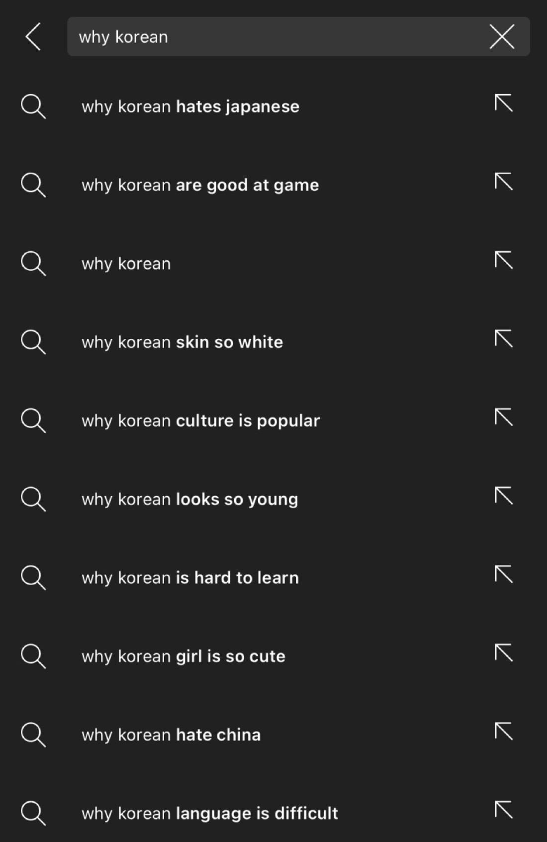 why korean