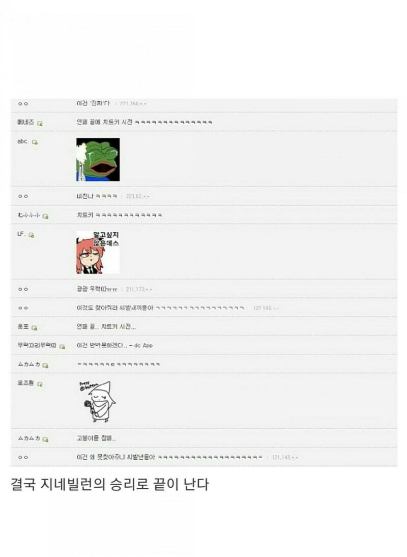 [유머] 디씨 지네빌런 레전드 -  와이드섬
