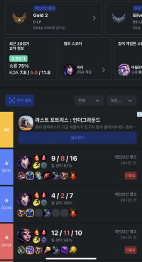 나만 골드 게임 힘드냐....