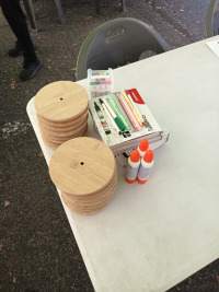 op.gg bros running a booth at the math festival