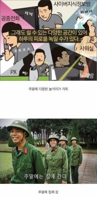한국군과 베트남군의 차이