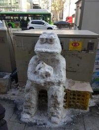 길가다 본 페페 눈사람