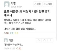 요즘 애들 왤케 말이 험하냐