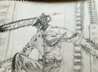 Chainsaw Man drawing