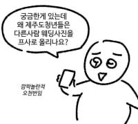 제주도 사람들이 많이 한다는 카톡 프사