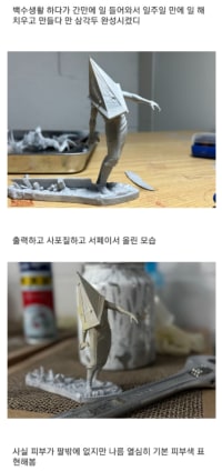 3D 프린터로 삼각두 만들었다