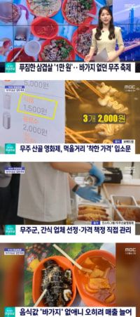 바가지 요금 없앤다고 칭찬받았던 무주 축제 근황