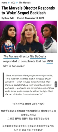 "더 마블스" 감독 셀프로 관짝에 못박음