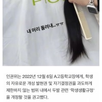 2024년에 두발 길이 규정 있는 고등학교 우리 뿐일듯