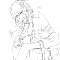 블아 땀 식히는 에이미