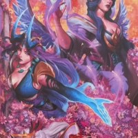 영꽃 애쉬 이렐 모르가나 합동일러스트