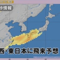 한국 패스하고 바로 일본땅으로 바로간 황사