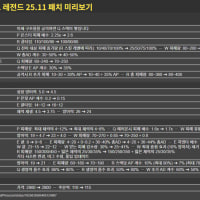 [📢소식] 25.11 밸런스 변경사항