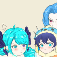 남매싸움하는 파랑이들