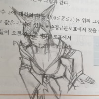 벽에 낀 아리 교과서 낙서