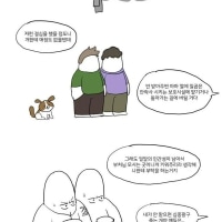 절에 버려지는 개 이야기
