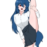 커미션 하다가 심심해서 자캐 그림