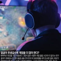 얼굴이 못생길수록 게임을 더 많이 한다?