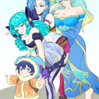 파랑이들 가족사진