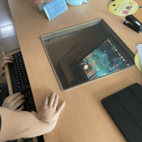학교에서 첩보물 찍는중