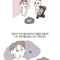 인형을 유모차에 태우고 다니던 어머니 만화