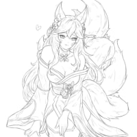 영꽃 아리 그리는 중