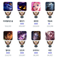 챔피언 숙련도 ㅁㅌㅊ냐