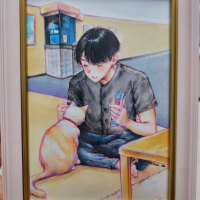생일선물로 친구 그렸는데