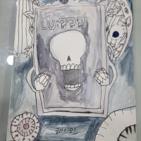 지난번에 그린 그림 색칠