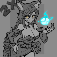 아래 팬아트 (롤 격투게임)