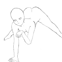 내가 무슨 자세를 취했길래 수치스러워 했는지 궁금해하는 사람들을 위한 인체 구도그림