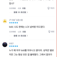 비디디 후푸 댓글 ㅠㅠ