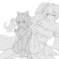 리퀘스트 그리는 중