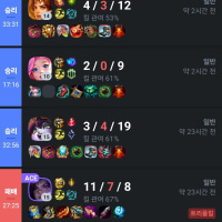 이것저것 연습해보는중ㅎㅎ(원딜 어렵다..)